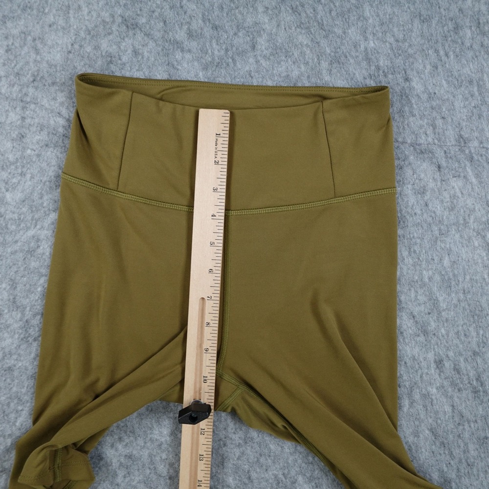 Girlfriend Collective Shorts Women Small Green High Rise Bike Compressive Eco 8" - Picture 3 of 10